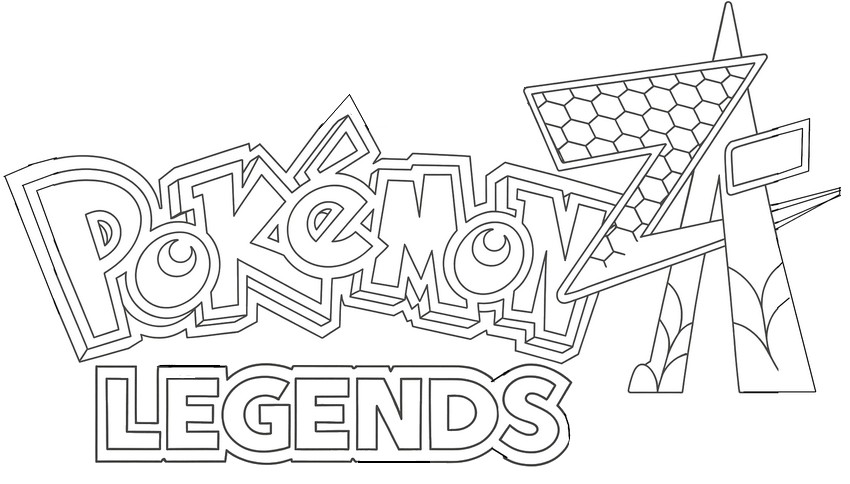 Letölthető színező - Logó - Pokémon Legendák: Z-A