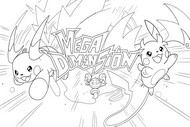 Fișă de colorat pentru imprimat - Mega Dimensiune - Legendele Pokémon: Z-A