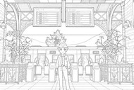 Ücretsiz boyama resmi - Lumiose Şehir Tren İstasyonu - Pokémon Efsaneleri: Z-A