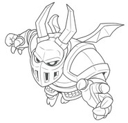 Väritettävä kuva - Mega Minion - Clash Royale - Joukkokortit