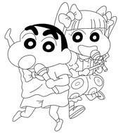 Drawing to color - Ai-chan - Crayon Shin-chan