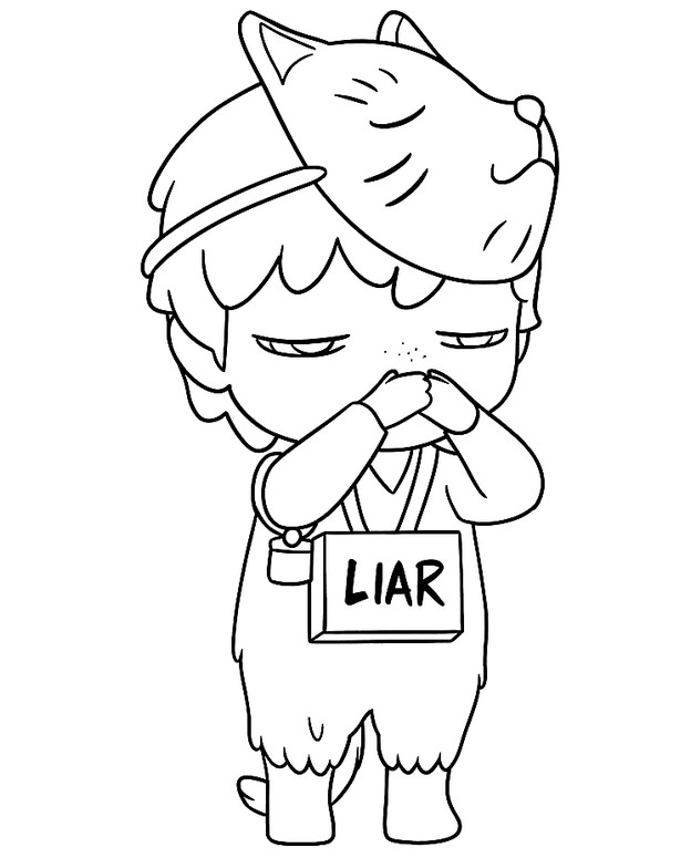 Kostenloses Ausmalbild - HIRONO - POP MART