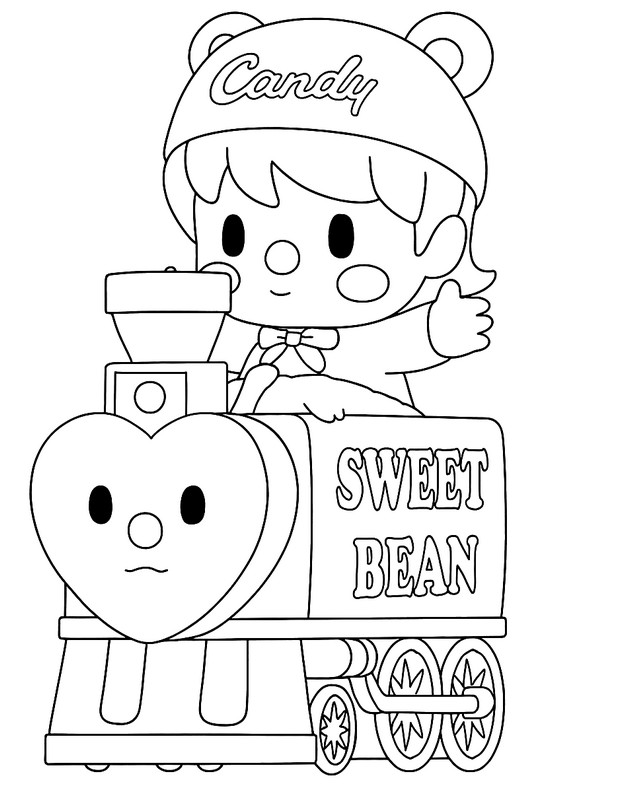 Ausmalblatt - SWEET BEAN - POP MART
