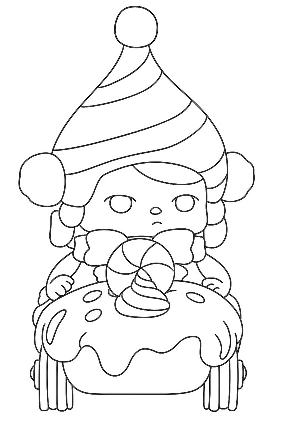 Ausmalbild zum Herunterladen - PUCKY - POP MART