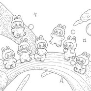 Kostenloses Ausmalbild - Labubu - POP MART