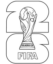 Coloriage Coupe Du Monde De Football 2026 Ballon 1