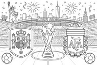ダウンロードできる塗り絵 - ファイナル - 2026 FIFAワールドカップ