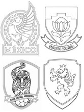 Foglio da colorare - Gruppo A con il Messico - Coppa del Mondo FIFA 2026