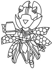 Kolorowanka do druku - Mecha Lotosowa Piper - Brawl Stars - Stranger Things
