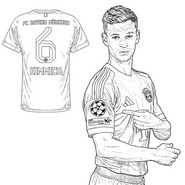Disegno da colorare - Joshua Kimmich - Bayern Monaco