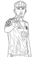 Image à colorier - Lennart Karl - Bayern Munich