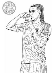 Free coloring page - Michael Olise - Bayern Munich