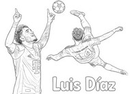 Coloriage - Luis Díaz - Bayern Munich