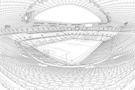 Dibujo gratuito - El estadio - Bayern Múnich
