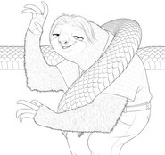 Printable coloring - Flash - Zootopia 2