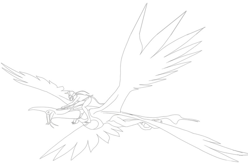 색칠할 그림 - 비행 중 - 아바타: 불과 재 