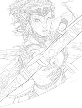 Kolorowanka do druku - Neytiri - Avatar 3 Ogień i popiół