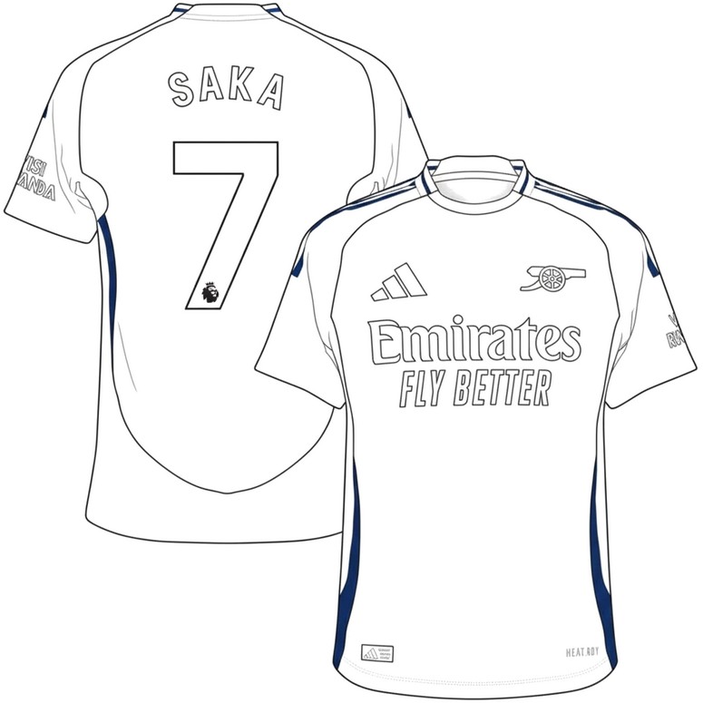 Image to color - Bukayo Saka - Arsenal FC