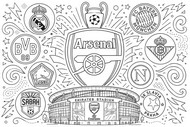 Bild zum Ausmalen - Champions League 2026-2027 - Arsenal FC