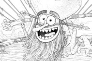 Downloadable coloring - The Flying Dutchman - The SpongeBob Movie - Search for SquarePants