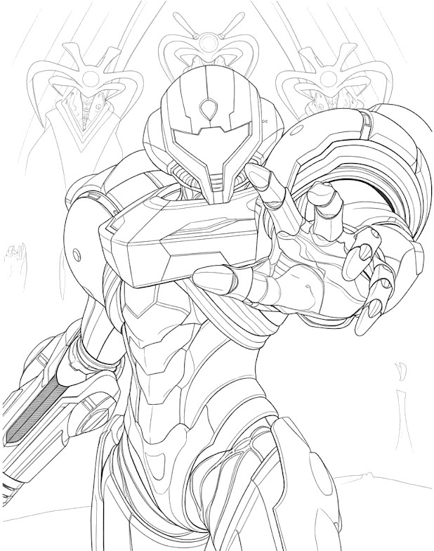 Printable coloring - Metroid Prime 4: Beyond - Video Games 2026