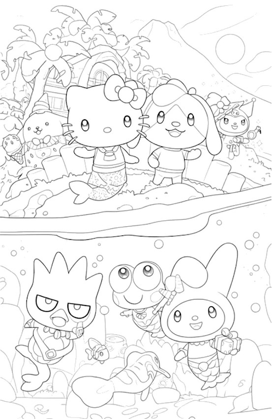 Coloring sheet - Hello Kitty Island Adventure - Video Games 2026
