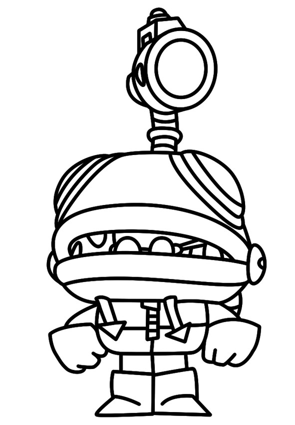 Boyanacak resim - Glowbert - Brawl Stars - Buffie'ler