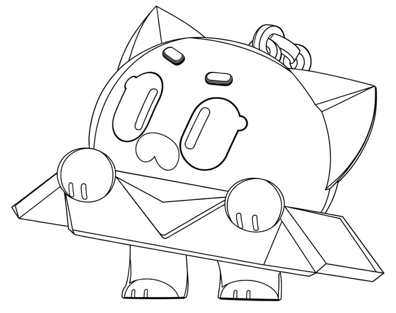 Renklendirilecek çizim - Shelly - Brawl Stars - Buffie'ler