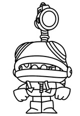 Renklendirilecek çizim - Glowbert - Brawl Stars - Buffie'ler