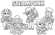Image to color - Season : STEAMPUNK - Brawl Stars - Buffies