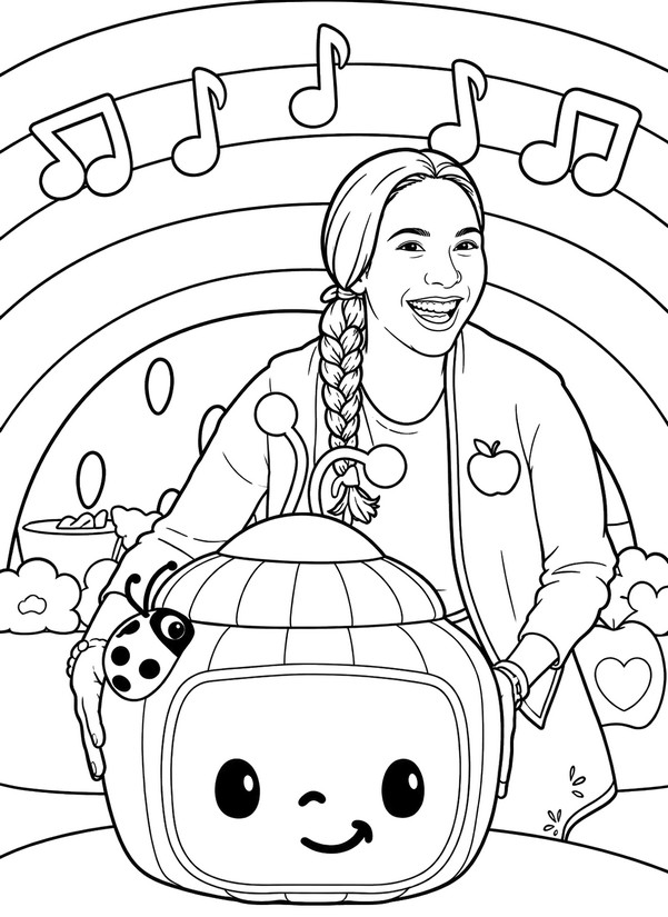 Printable coloring - CoComelon: The Melon Patch - Netflix 2026