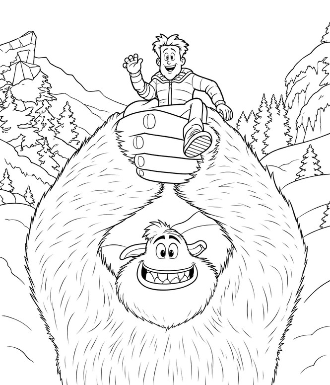 Desenho para colorir Netflix 2026 - Pé Pequeno