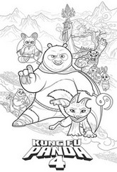 Desenho para baixar - Kung Fu Panda 4 - Netflix 2026
