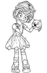 Illustrazione da colorare - Lily Lovebraids - Poppy Playtime 5