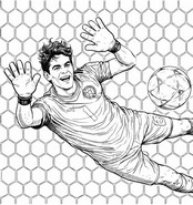 Free coloring page - Yassine Bounou - Morocco football team