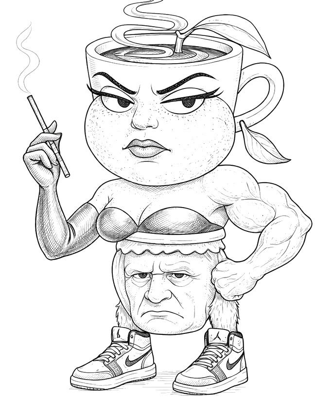 Image to color - Signora Garamararamararaman - Brainrot