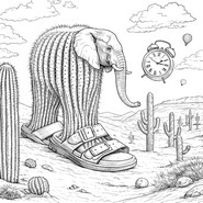 Coloring sheet - Lirilì Larilà - Brainrot