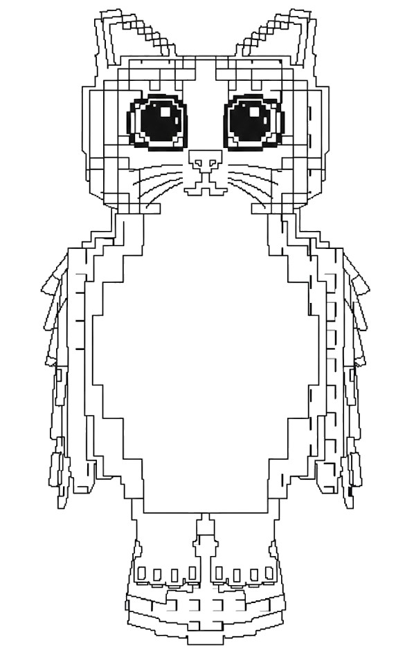 Ausmalblatt - Meowl - Roblox - Steal a Brainrot