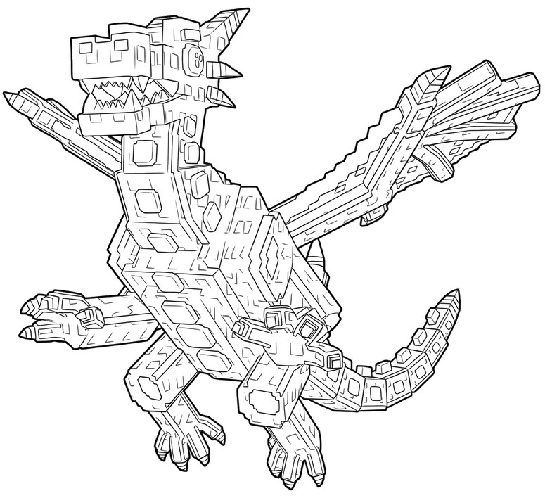 Coloriage - Dragon Gingerini - Roblox - Steal a Brainrot