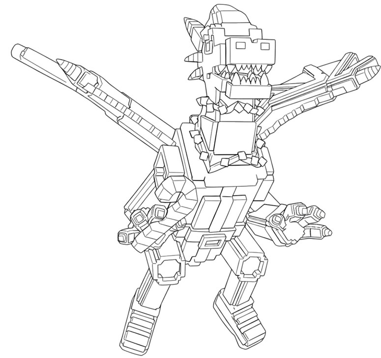 Ausmalbild zum Herunterladen - Ice Dragon - Roblox - Steal a Brainrot