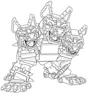 Kostenloses Ausmalbild - Cerberus - Roblox - Steal a Brainrot