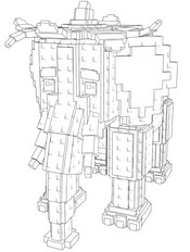 Ausmalbild zum Herunterladen - Strawberry Elephant - Roblox - Steal a Brainrot