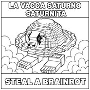 Coloriage à imprimer - La Vacca Saturno Saturnita - Roblox - Steal a Brainrot