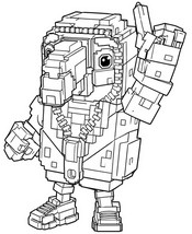 Coloriage gratuit - Tuff Toucan - Roblox - Steal a Brainrot