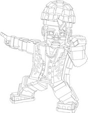 Image à colorier - Brunito Marsito - Roblox - Steal a Brainrot