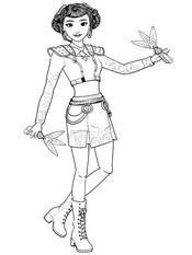 Nyomtatható színező - Zoey - KPop Demon Hunters - Mattel - Babák