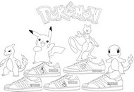 Coloriage à télécharger - Collection - Pokémon x Adidas