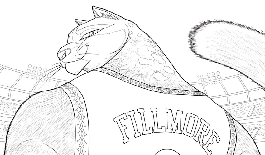 Drawing to color - Fillmore - Goat