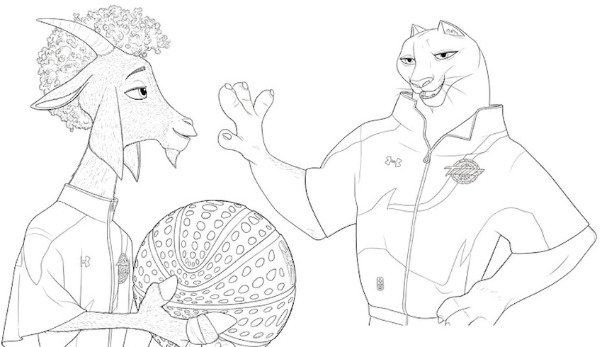 Free coloring page - Will & Fillmore - Goat