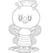 Drawing to color - Gazania - Labubu in the spring